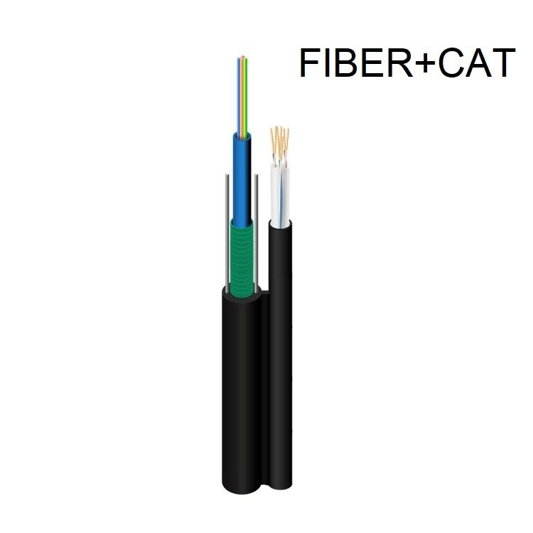 CAT5E Copper CCA 24AWG Hybrid Optic Copper Fiber Optic Cable Hdmi Composite