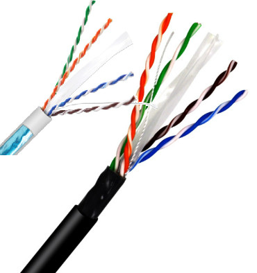 Áo khoác 8 lõi chống mài mòn chôn trực tiếp Cat6 1000ft LSZH