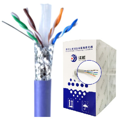 200m/Cuộn 100m/Cuộn Đồng mạ nhôm Cat6 Sftp Cat6a Cáp vỏ bọc PVC PE